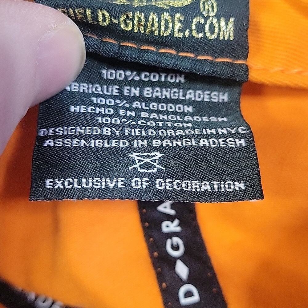 Field Grade Ruthless Orange Unisex Adjustable Hat - Picture 9 of 10
